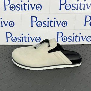 Buscemi Mens Pietro Natural Nubuk Leather Slippers US 8